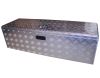 Coffre aluminium rectangulaire avec bac de rangement 1215x405x345 mm-