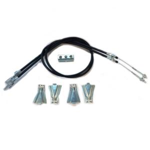 KIT CABLE DE FREIN GSM 2 CABLES + DEMI COUPELLE ET PALONNIER L1465  