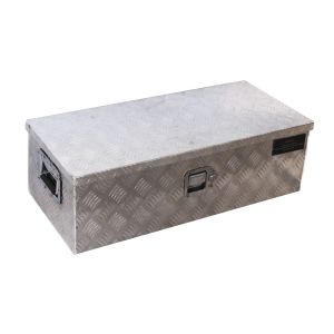 Coffre aluminium rectangulaire ouverture dessus 775x355x255 mm 