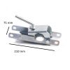 TRAVERSE ROUE JOCKEY / BOIS 2 ESSIEUX 2,50 M (Lider)