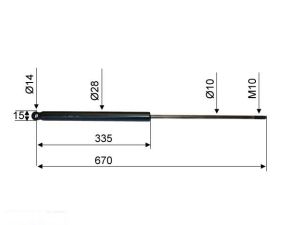 AMORTISSEUR DE TETE COMPATIBLE KNOTT KF30-C KR30-A/B (STOCK UNIQUEMENT)