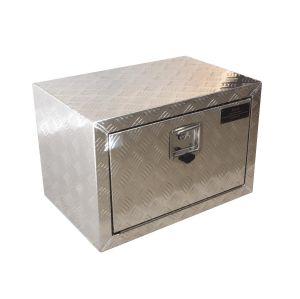 COFFRE ALUMINIUM RECTANGULAIRE OUVERTURE DEVANT 600 x 400 x 400 mm