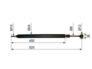 AMORTISSEUR DE TETE COMPATIBLE ALKO 150 V (Longueur 525 mm)