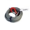 CABLE ACIER AVEC CROCHET POUR TREUIL- TRACTION 3600 KG - LONG 20 M - Ø 7 mm