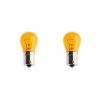 AMPOULE  POIRETTE AMBRE 12V 21W MONOFIL  BAU15S BLISTER DE 2
