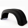 GARDE BOUE NOIR PLASTIQUE - 8 " (L x l x H)  490*140*195