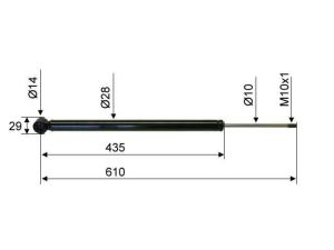 AMORTISSEUR DE TETE COMPATIBLE POUR 2,8 VB ALKO 