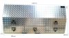 COFFRE ALUMINIUM RECTANGULAIRE OBLIQUE TYPE ATELIER 1750 x 455 x 850 mm  AVEC 3 TIROIRS