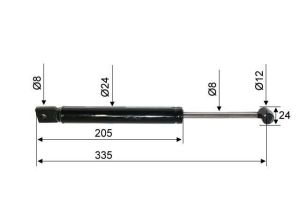 BPW AMORTISSEUR DE TETE ZAF 2,0 PIETZ   PAV/SR 2,0 - 