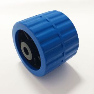 Galet diamètre 100 mm Largeur 75 mm Alesage 15 mm Coloris bleu/noir-