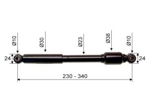 ALKO Amortisseur de tête 120-S-SR-SV / 1,3 VB