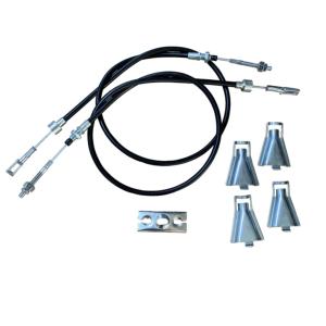 KIT CABLES DE FREIN GSM GKN (coquilles-palonnier) LT 1320 G1050-(Gsm-Gkn pièce d'origine) 