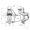 BOULE MIXTE CHAPE PERCAGE 90 x 2 Ø 17 PTC 1500-BOULE &  3500-ANNEAU - S:250