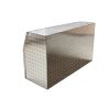 COFFRE ALUMINIUM OBLIQUE 650L DIMENSIONS 1450X550X850 MM - ETAGERE AMOVIBLE