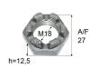 Alko éCROU DE FUSEE A CRENEAUX M18*1,5 ALKO 