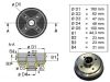 Knott moyeu de 160 type  160x35  nu- 4x100  roulements 30204+30206