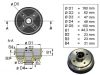 Knott moyeu de 160 type  160x35  nu- 4x100  roulements 30204+30206