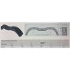 GARDE BOUE NOIR PLASTIQUE 14 POUCES TANDEM (L x l x H) 1462*220*349  