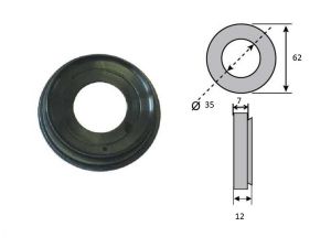 BAGUE D'ETANCHEITE 35x62x12(7) rigide épaisseur sous la lèvre