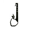 SUPPORT CABLE DE FREIN NOIR / CORPS D'ESSIEU 97mm (Alko)