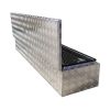 COFFRE ALUMINIUM RECTANGULAIRE OUVERTURE DESSUS  1800 x 450 x 300 mm