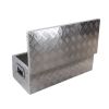 Coffre aluminium rectangulaire ouverture dessus 775x355x255 mm 