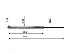 AMORTISSEUR DE TETE KNOTT KF30A, KR30A, KR30HV-A (pièce d'origine)