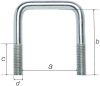 BRIDE INOX - DIMENSIONS (A,B,C,D) 61 X 145  X 12 MM (filet 30 mm)