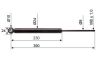 AMORTISSEUR DE TETE COMPATIBLE ALKO 120- A (Longeur 390 mm)