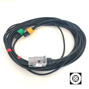 AJBA-RADEX Câble d'alimentation 2x7M prise 7 plots avec connecteurs carrés 5 broches