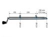ROUE JOCKEY A VIS DE LEVAGE CC=380-730MM