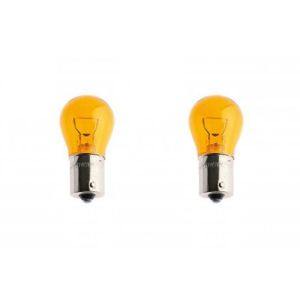 AMPOULE  POIRETTE AMBRE 12V 21W MONOFIL  BAU15S BLISTER DE 2