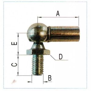 ARTICULATION RADIALE POUR RAG 10*25  M6/M6