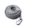 CABLE ACIER AVEC CROCHET POUR TREUILE 350 KG - 1350 KG  LONG 15 M - Ø 4 mm