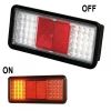FEU LED RECTANGULAIRE 12V SIM 3179 - (Connectique Ronde 5)