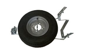 Support de roue de secours galvanisé universel, roues de 8 à 13 pouces Sorel 686676