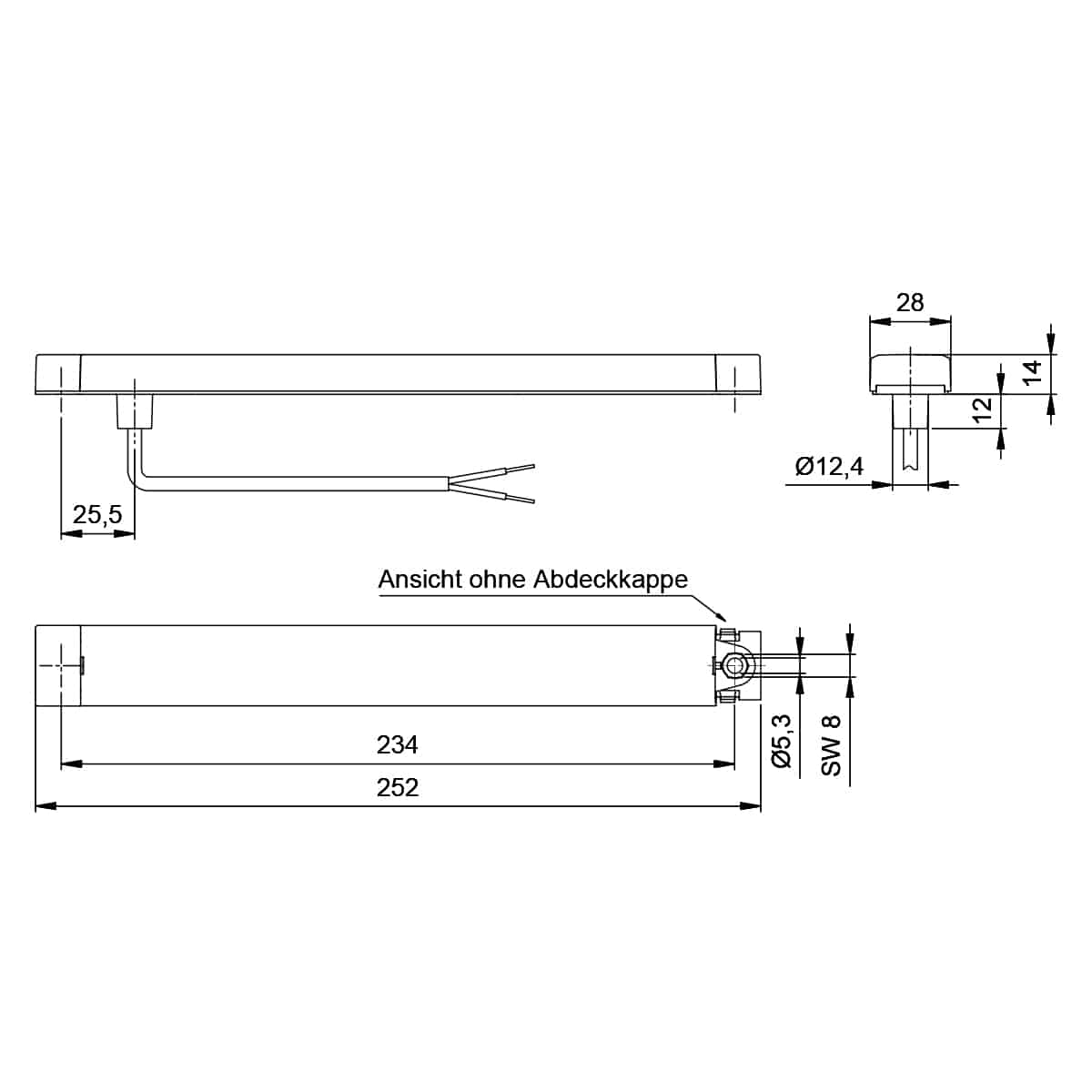 Feu stop/arrière BRS 250 12 V (stop, position) Jokon 10.0048.000