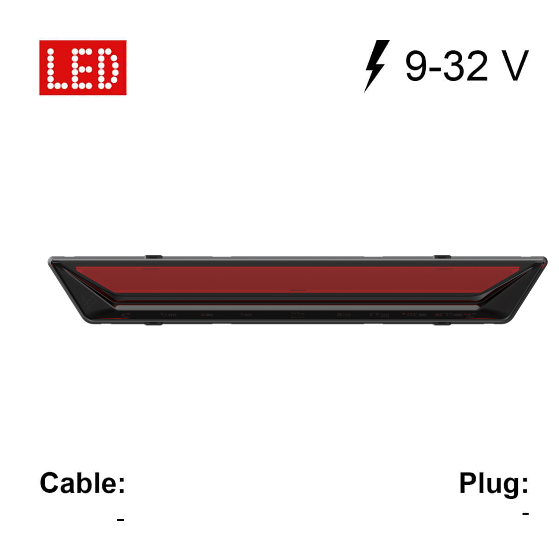 Feu stop/arrière homogène BRS 200, rouge 9-32 V (stop, position) Jokon 10.0068.500