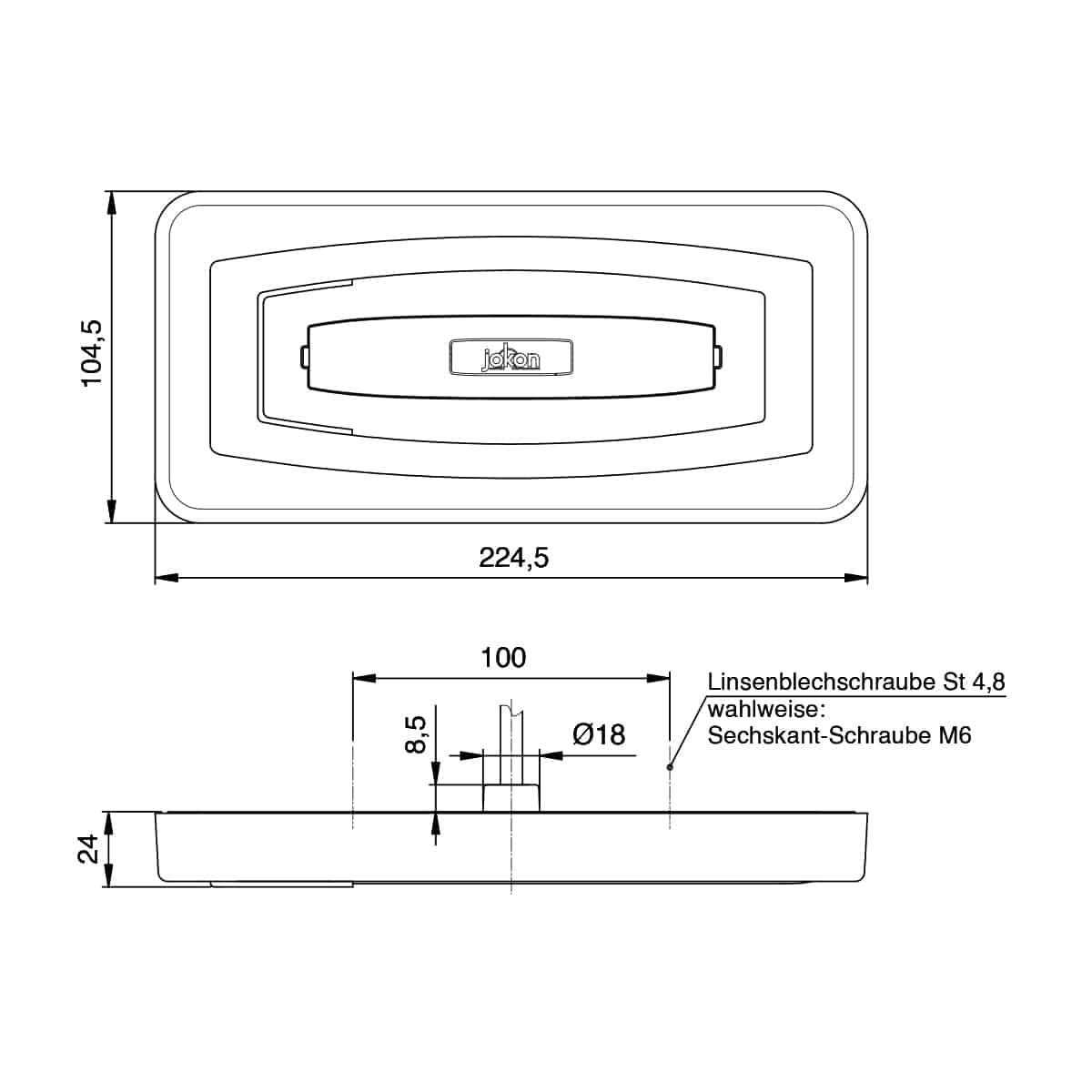 Feu arrière multifonction BBSNR 930b 9-32 V (clignotant, stop, position, recul, catadioptre) Jokon 10.2300.022