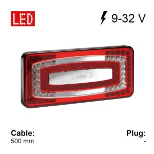 Feu arrière multifonction BBSNR 930b 9-32 V (clignotant, stop, position, recul, catadioptre) Jokon 10.2300.022