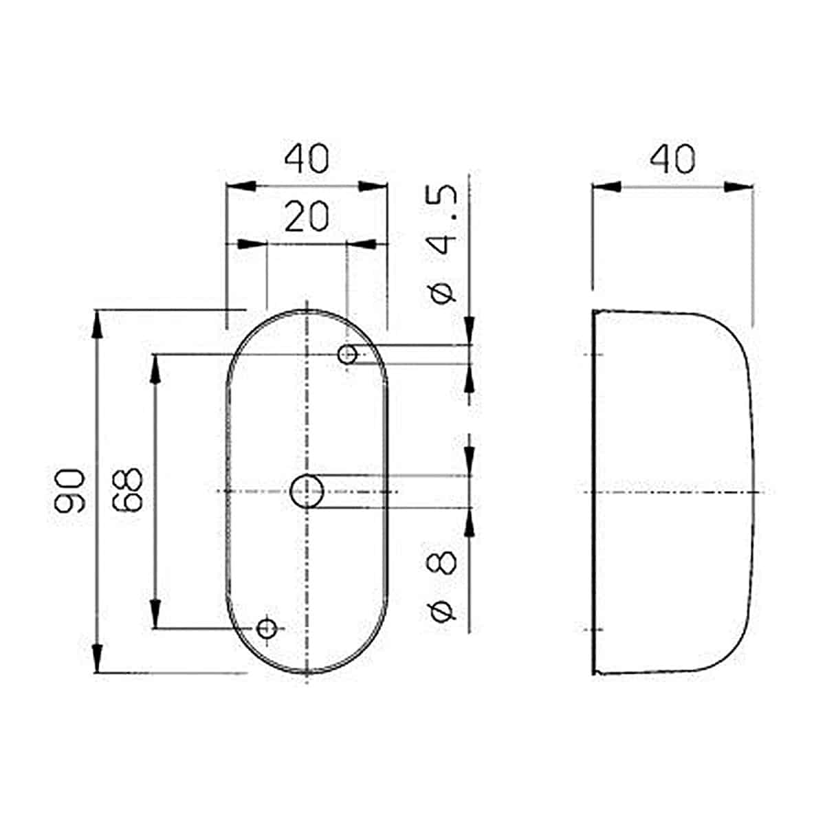 Feu d’encombrement SPL 2000 12-24 V Jokon 12.0012.000