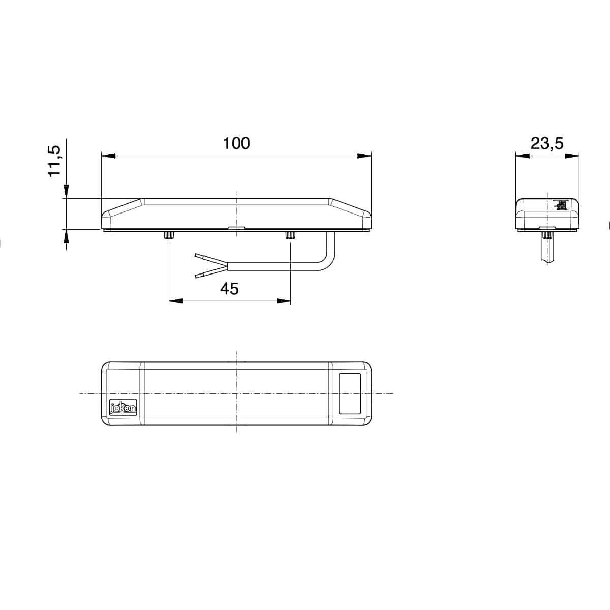 Feu de position latéral SMLR 2019 9-32 V Jokon 12.1003.000