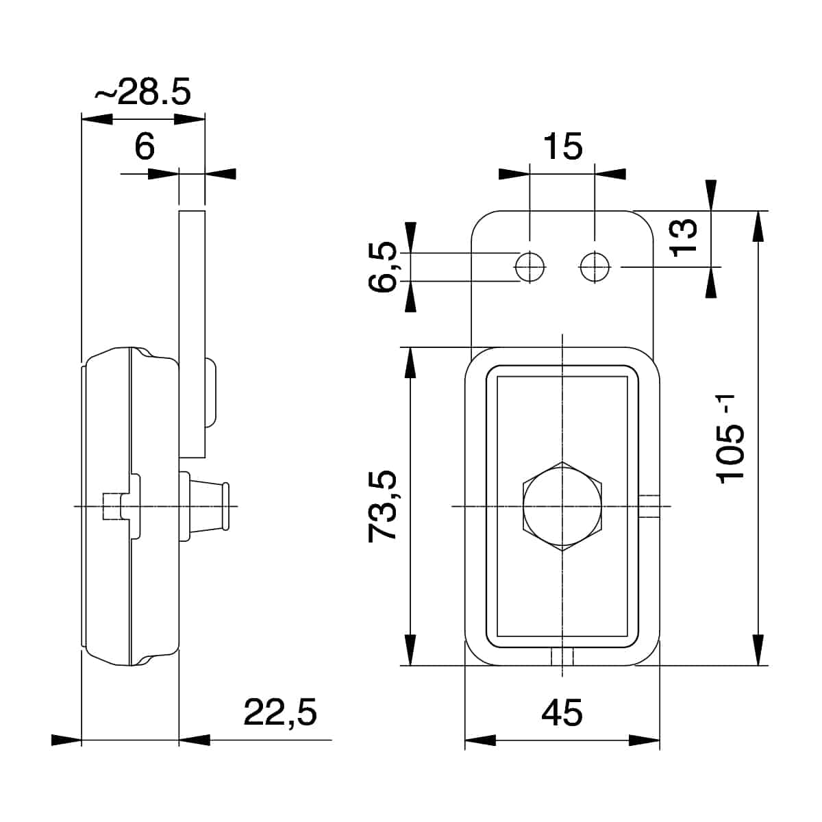 Feu de position latéral SMLR 130-P 12 V Jokon 12.1004.021
