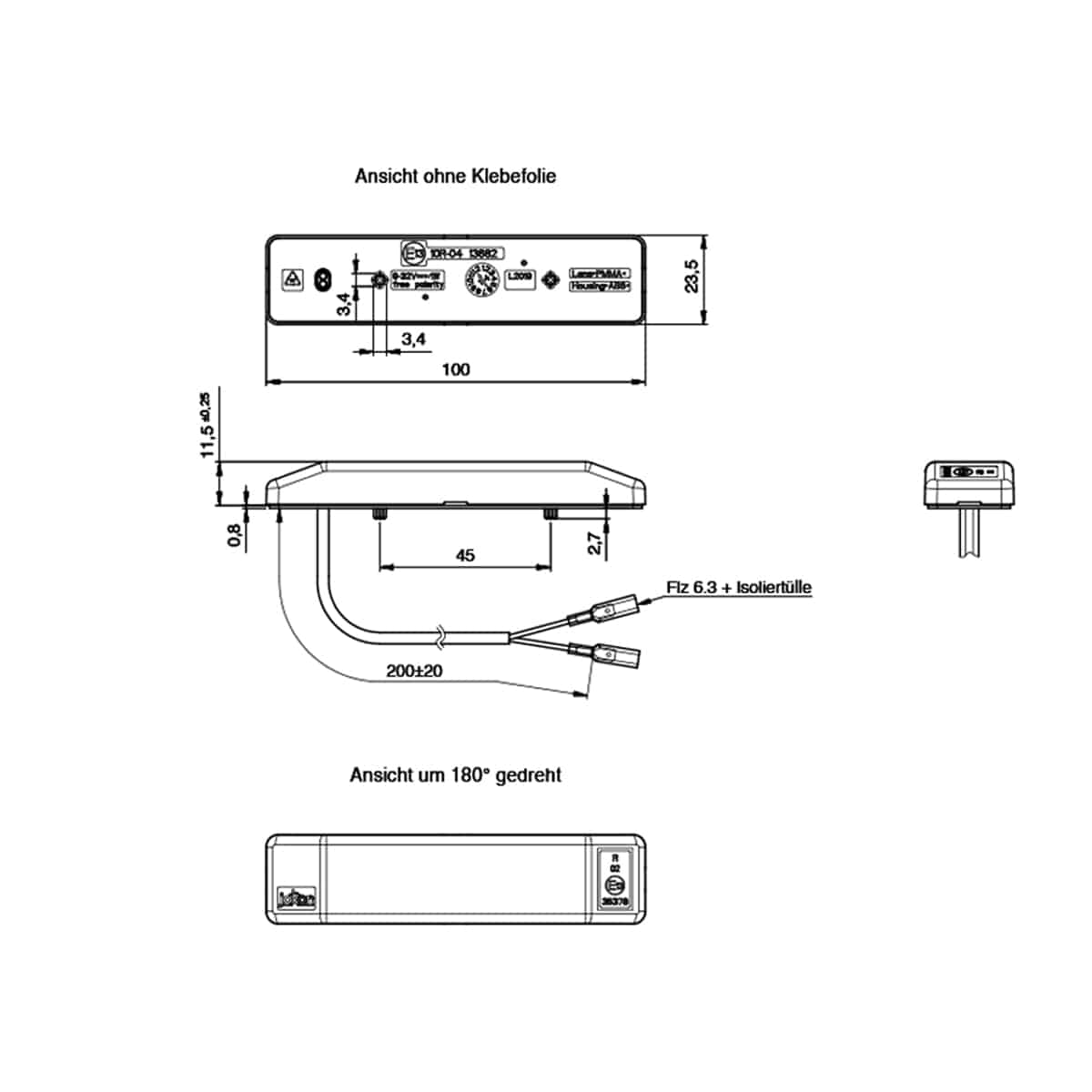 Feu arrière S 2019 9-32 V (position) Jokon 13.0022.100