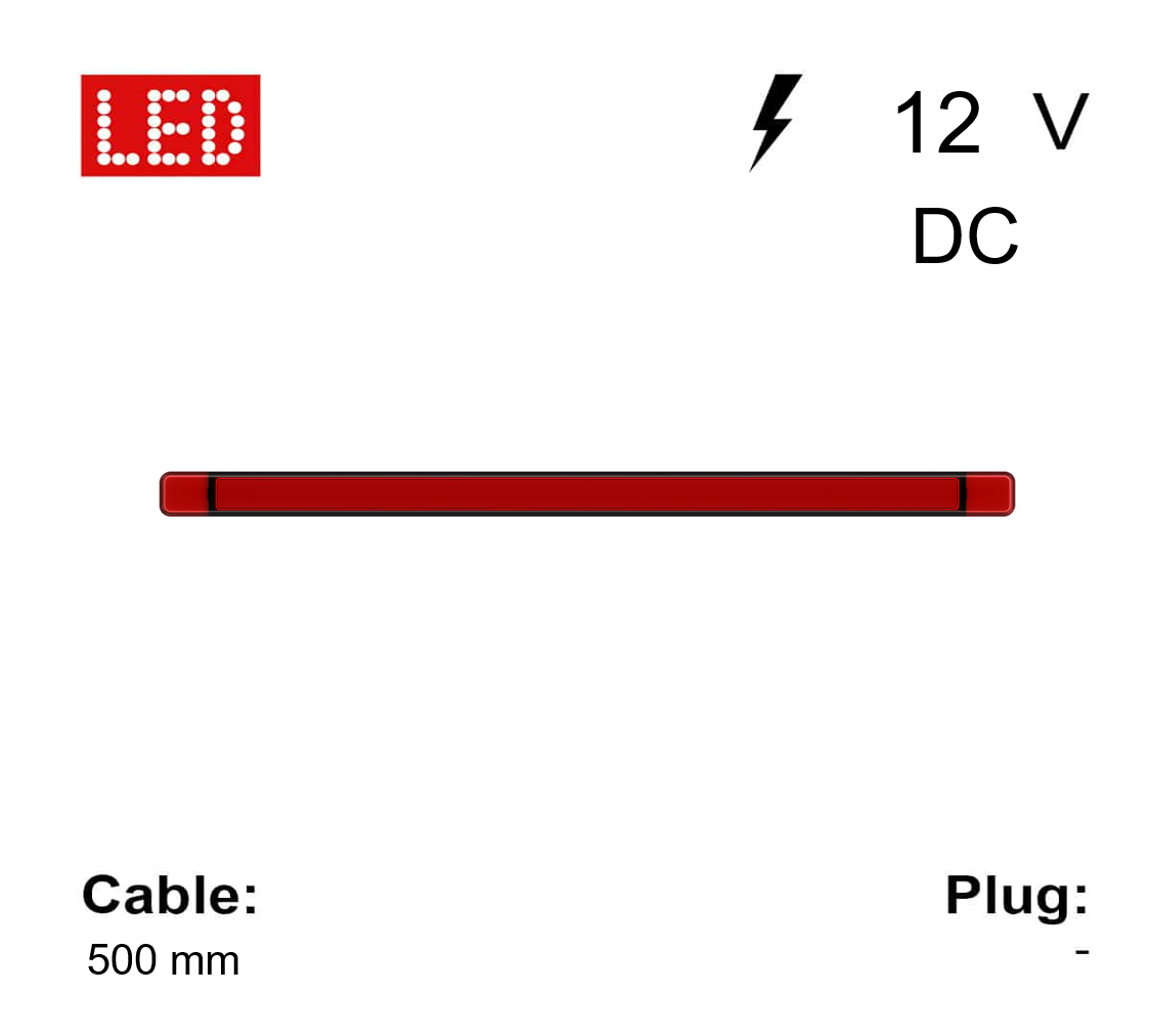 Feu arrière homogène S 400, rouge 12 V (position) Jokon 13.0026.500