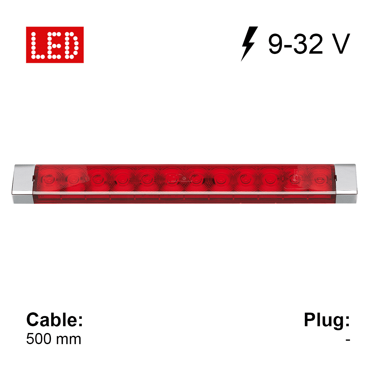 Feu stop additionnel ZHBL 250b 9-32 V (stop) Jokon 15.0018.100