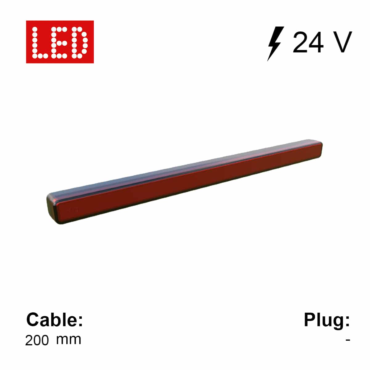 Feu stop additionnel, homogène ZHBL 40, rouge 24 V (stop) Jokon 15.0030.000