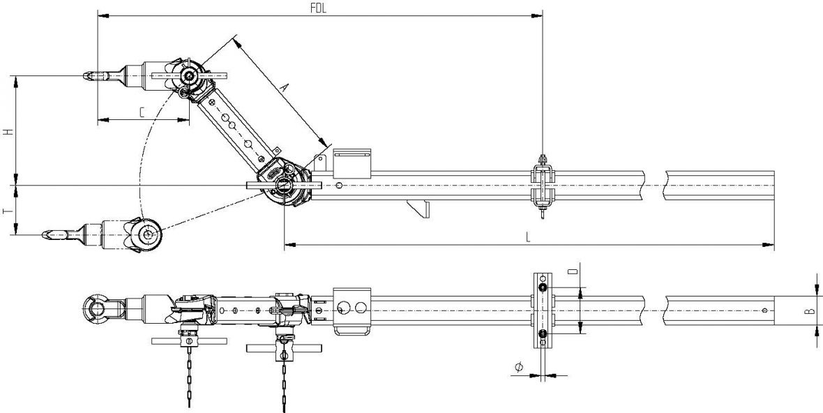 Timon KHV 2000kg K20-B N3 L:2500 Knott 203468.006