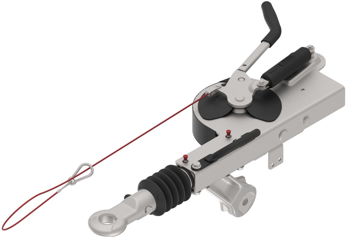 Commande de freinage KV13HV-A avec anneau d’attelage DIN Knott 202311.101