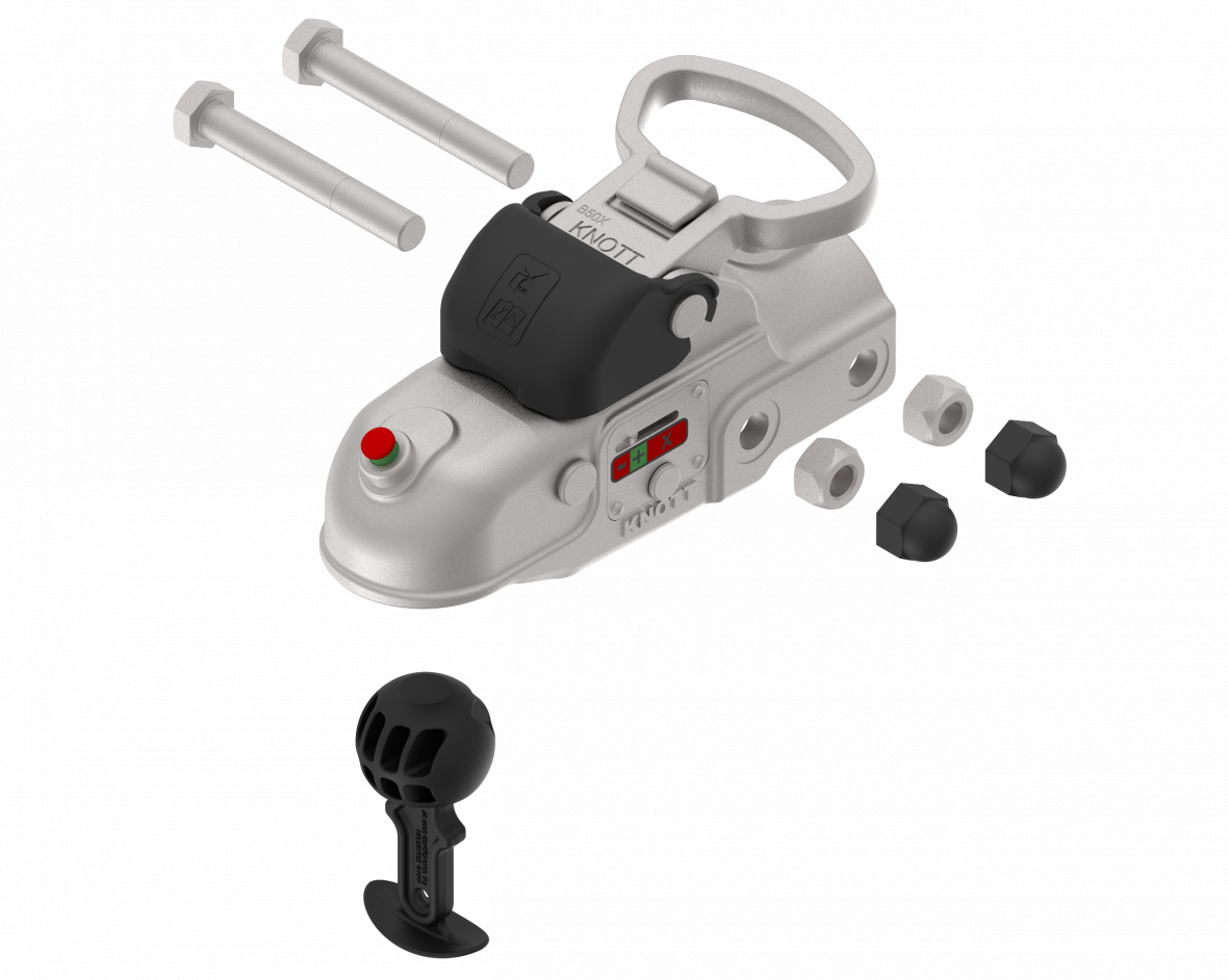 Roue jockey KFG35-D avec console Knott 202503.008